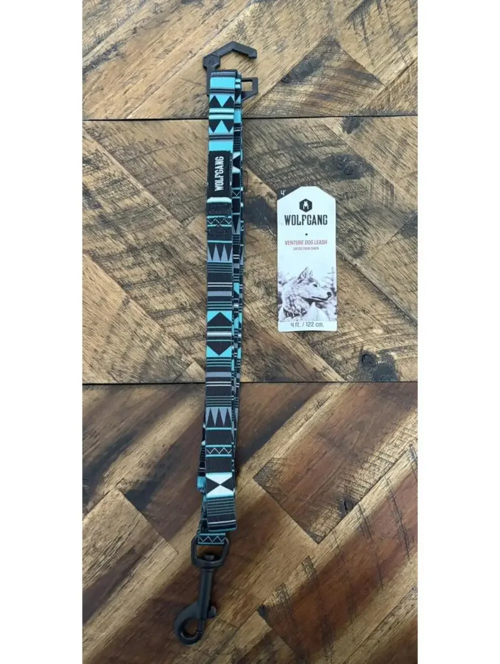 Wolfgang Dog Leash in Western Sky 4 Feet Long NWT